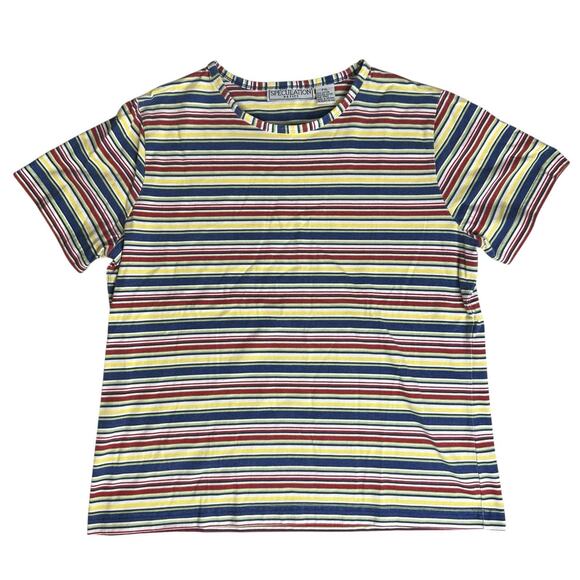 Speculation Petite Women’s Short Sleeve Striped Shirt PXL Lot of 2 - Picture 7 of 10